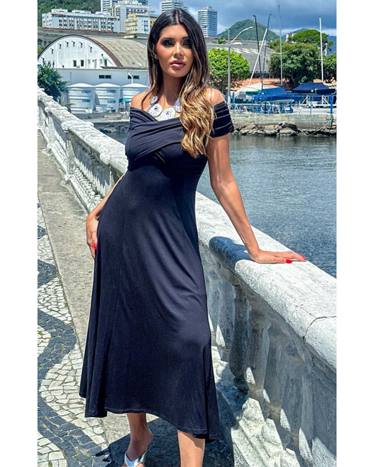 Vestido Longo Ref. 049156 - PRETO