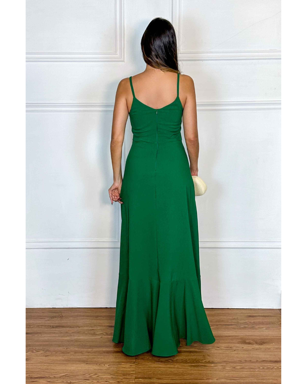 Vestido Longo Ref. 049108 - VERDE BANDEIRA