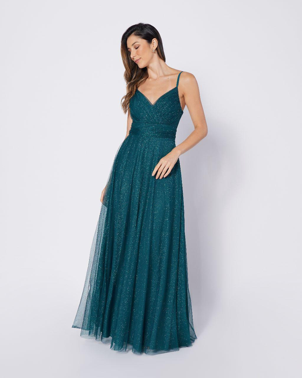 Vestido Longo Ref. 046202 - VERDE MUSGO