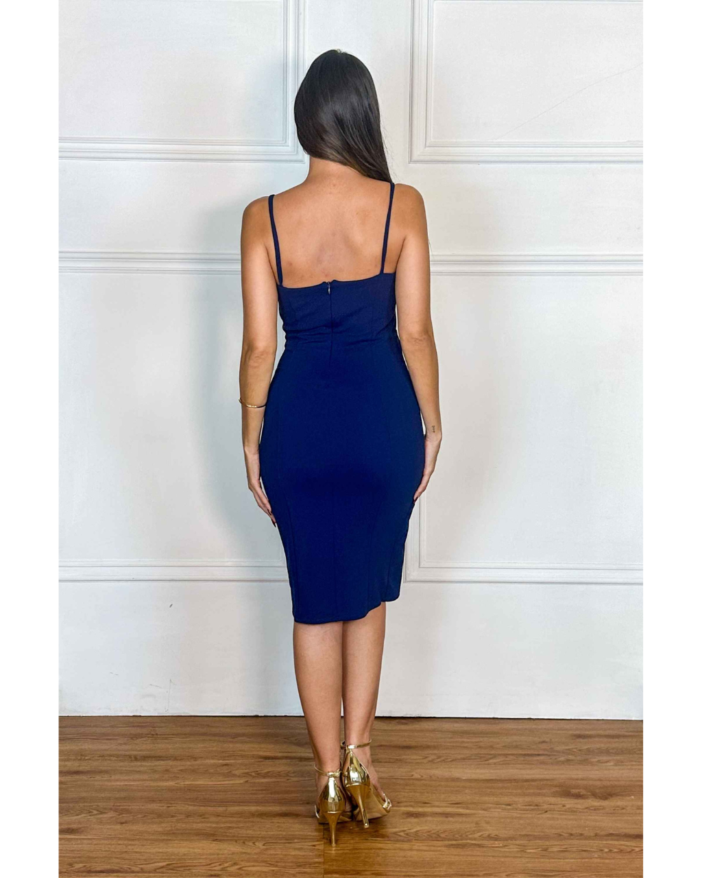 Vestido Crepe Ref. 048849 - MARINHO