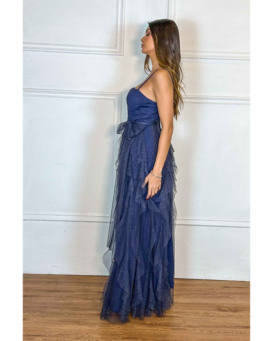 Vestido Longo Ref. 047244 - MARINHO