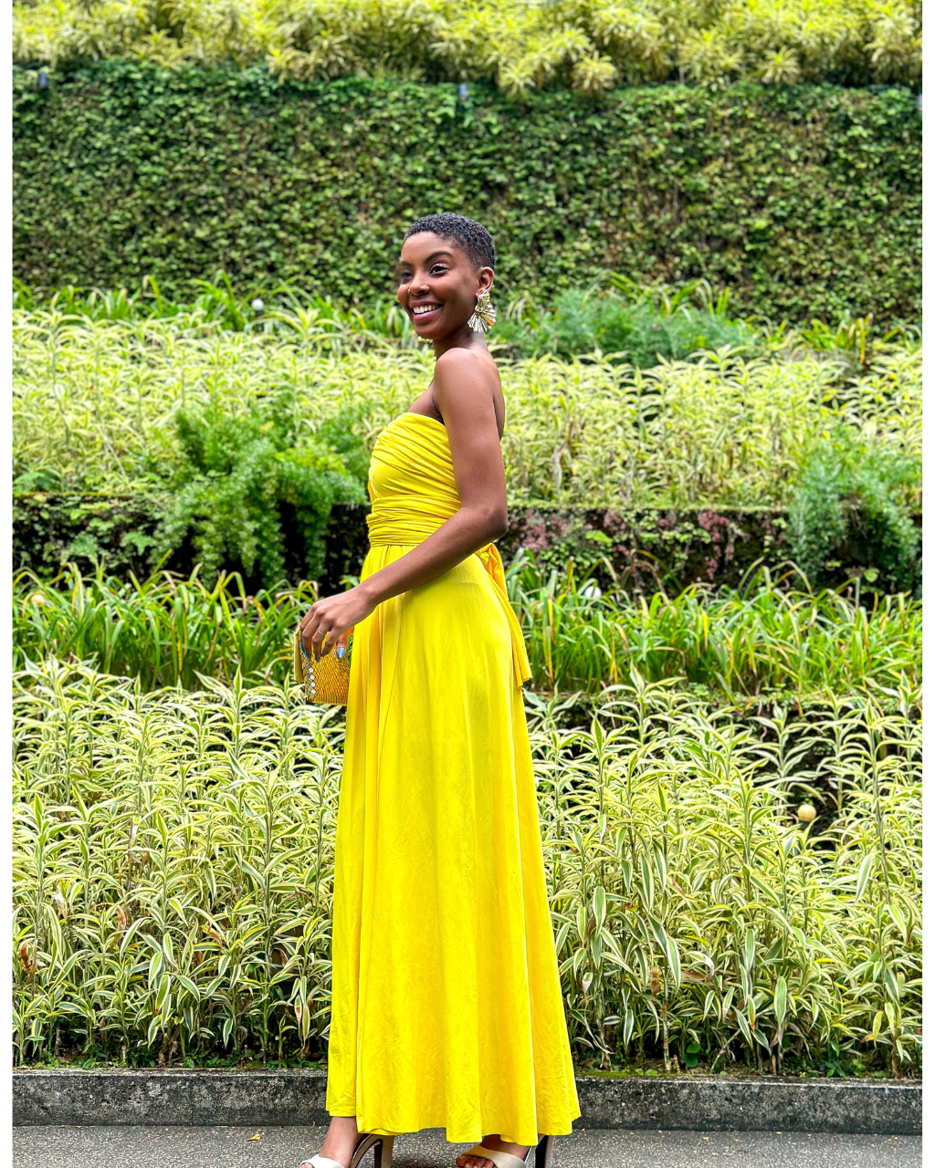 Vestido Wrap Dress Ref 044884 - AMARELO