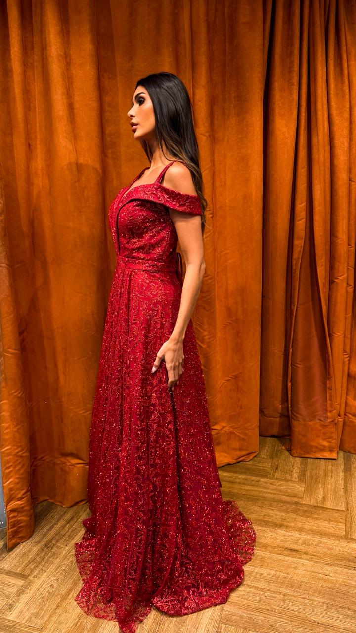 Vestido Longo Ref. 046905 - MARSALA