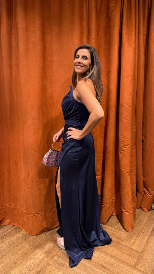 Vestido Lamê Ref. 049262 - MARINHO