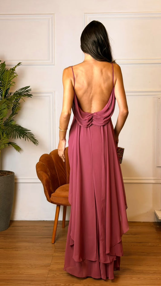 Vestido Longo Ref. 048059 - ROSA CANELA
