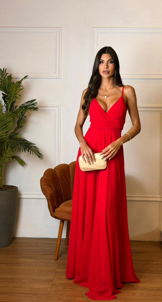Vestido Longo Ref. 047152 - VERMELHO