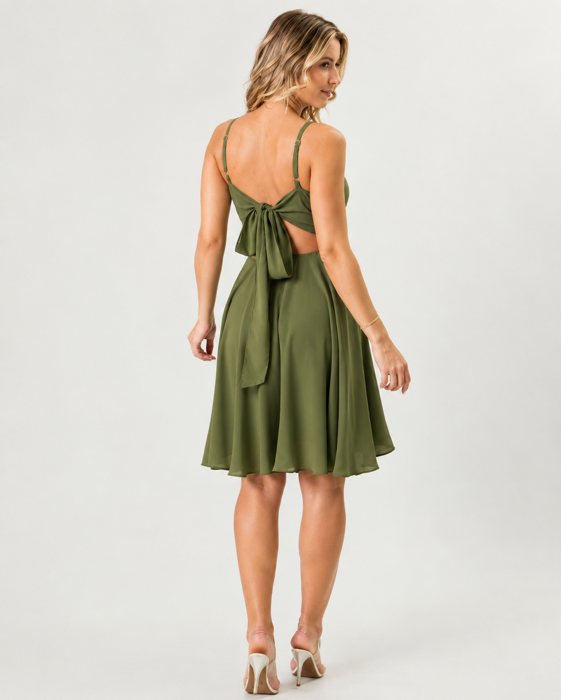 Vestido Midi Ref. 047379 - VERDE OLIVA