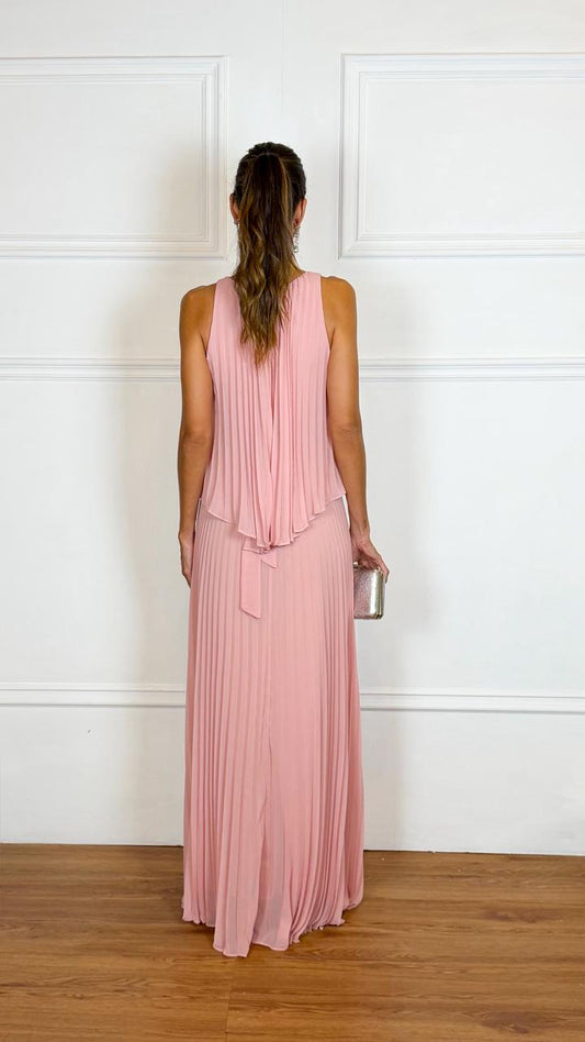 Vestido Longo Crepe Ref. 045504 - ROSE