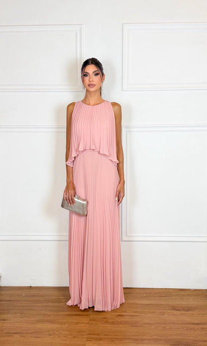 Vestido Longo Crepe Ref. 045504 - ROSE