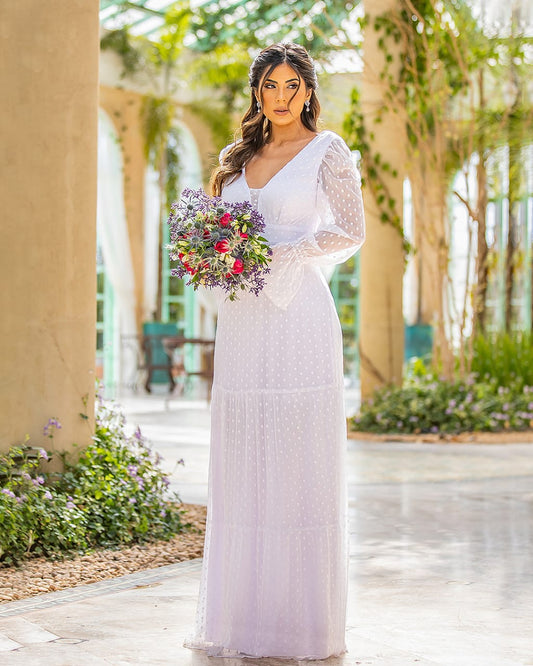 Vestido Tule Ref. 046285 - BRANCO
