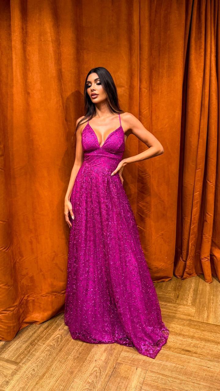 Vestido Longo Ref. 047151 - ROXO