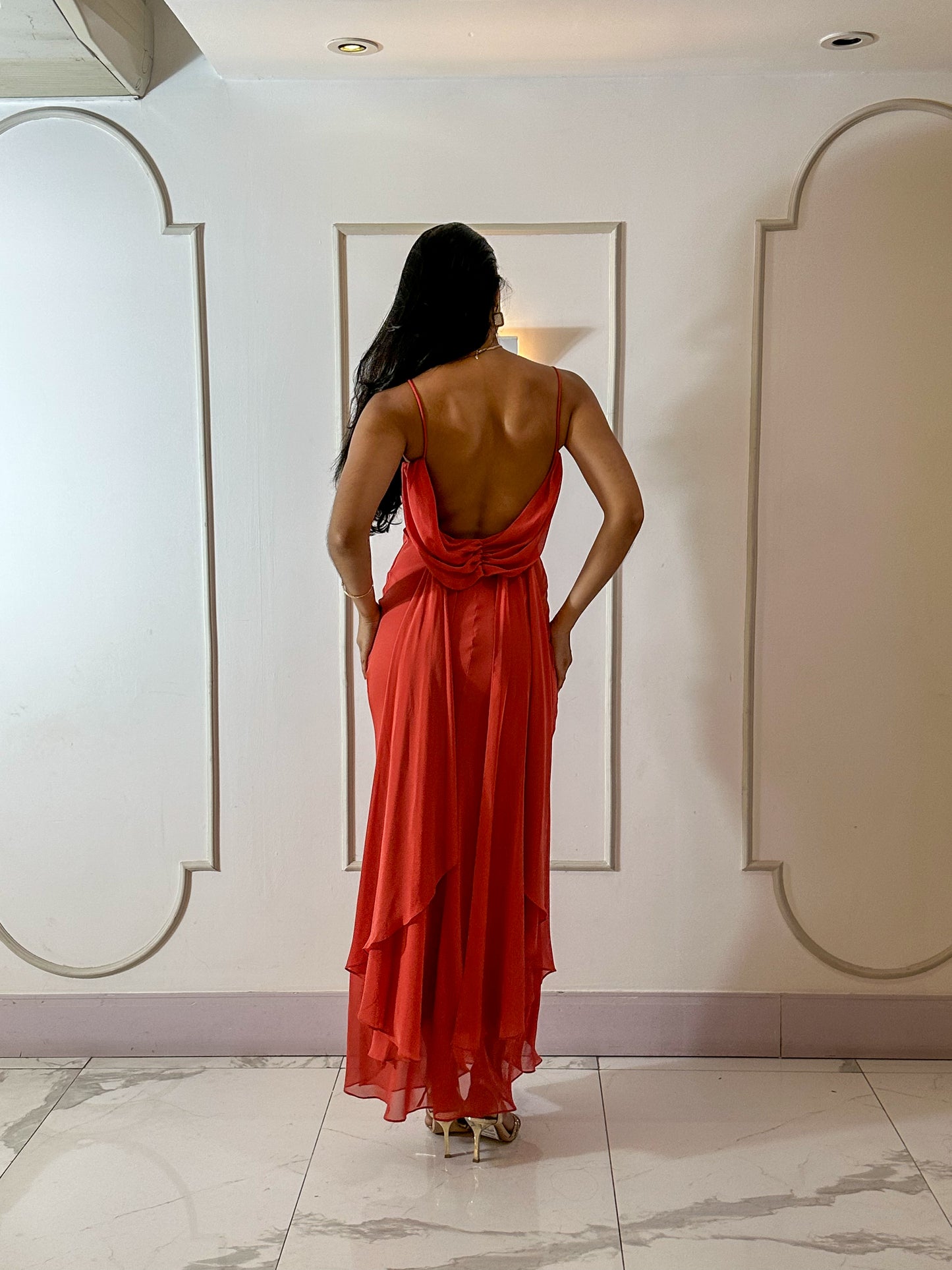Vestido Longo Ref. 048059 - TERRACOTA