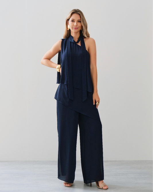 Conjunto Crepe Ref. 049149 - MARINHO