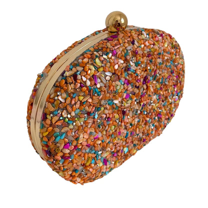 Carteira Pedraria Ref. 048724 - LARANJA