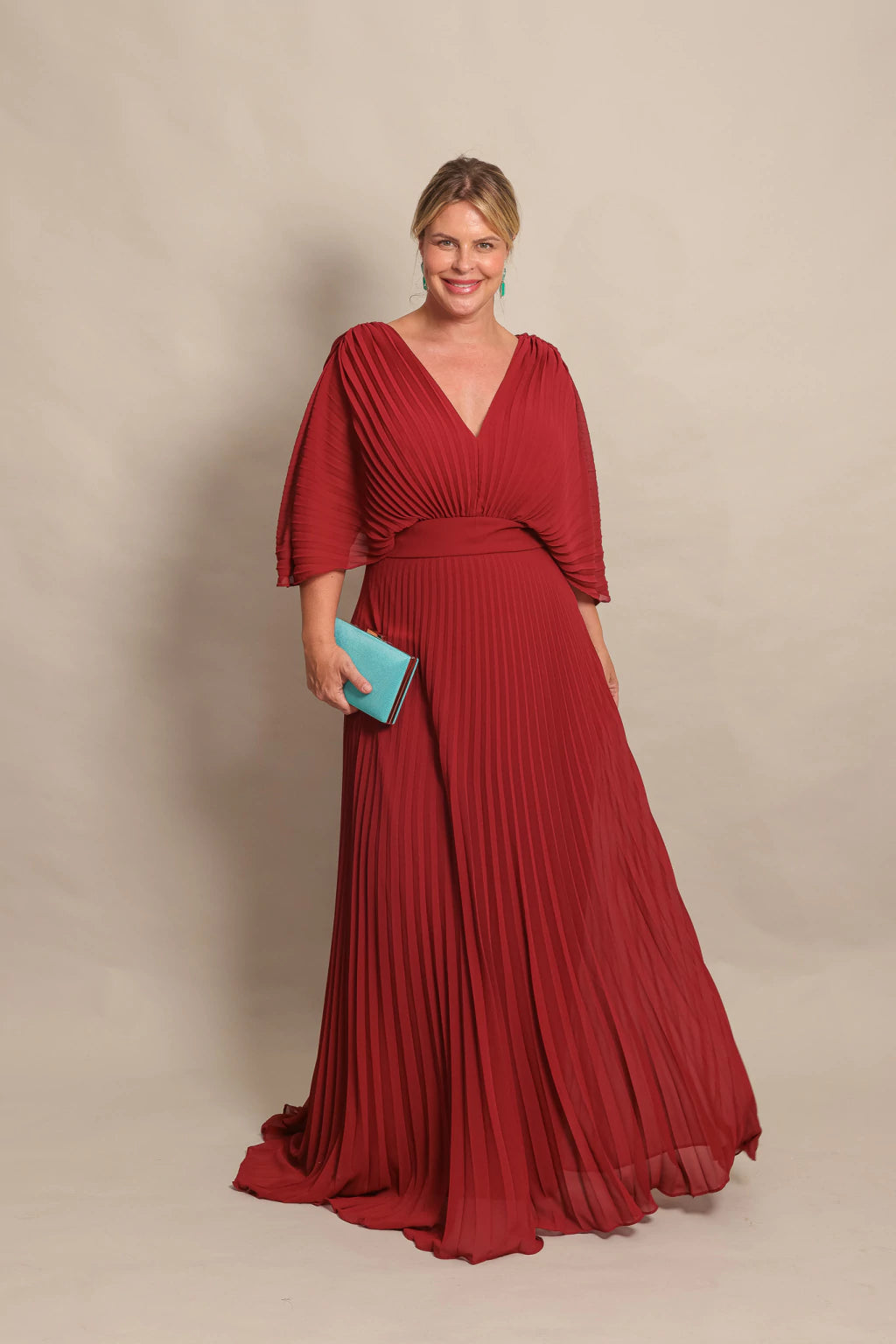 Vestido Plissado Ref. 048793 - MARSALA