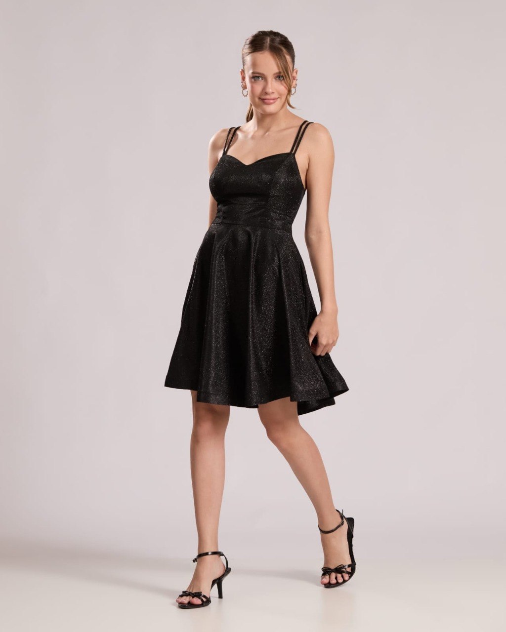 Vestido Lurex Ref. 046066 - PRETO