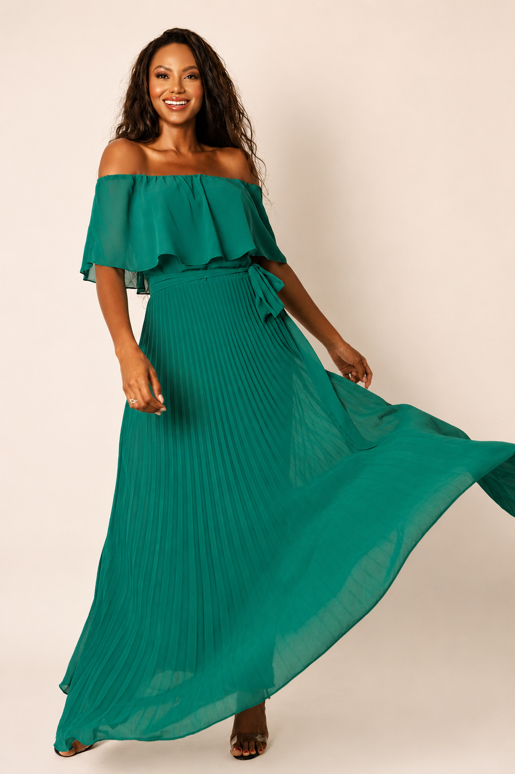 Vestido Longo Ref. 045797 - VERDE ESMERALDA