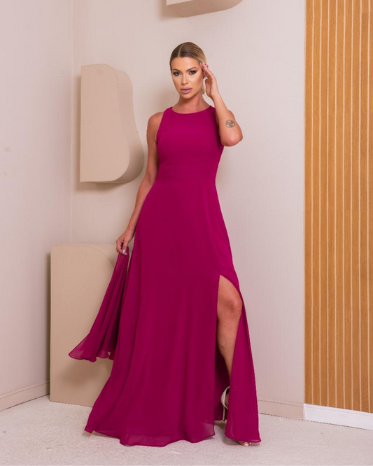 Vestido Longo Ref. 048581 - FUCSIA