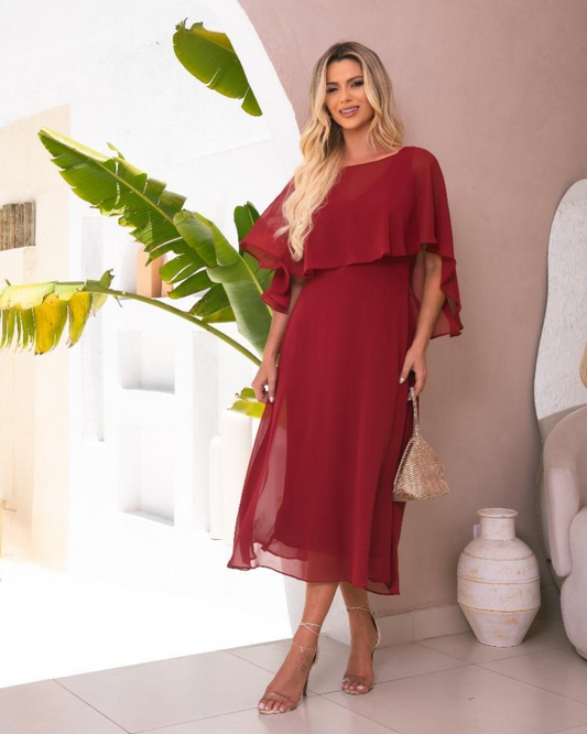 Vestido Midi Ref. 048170 - MARSALA