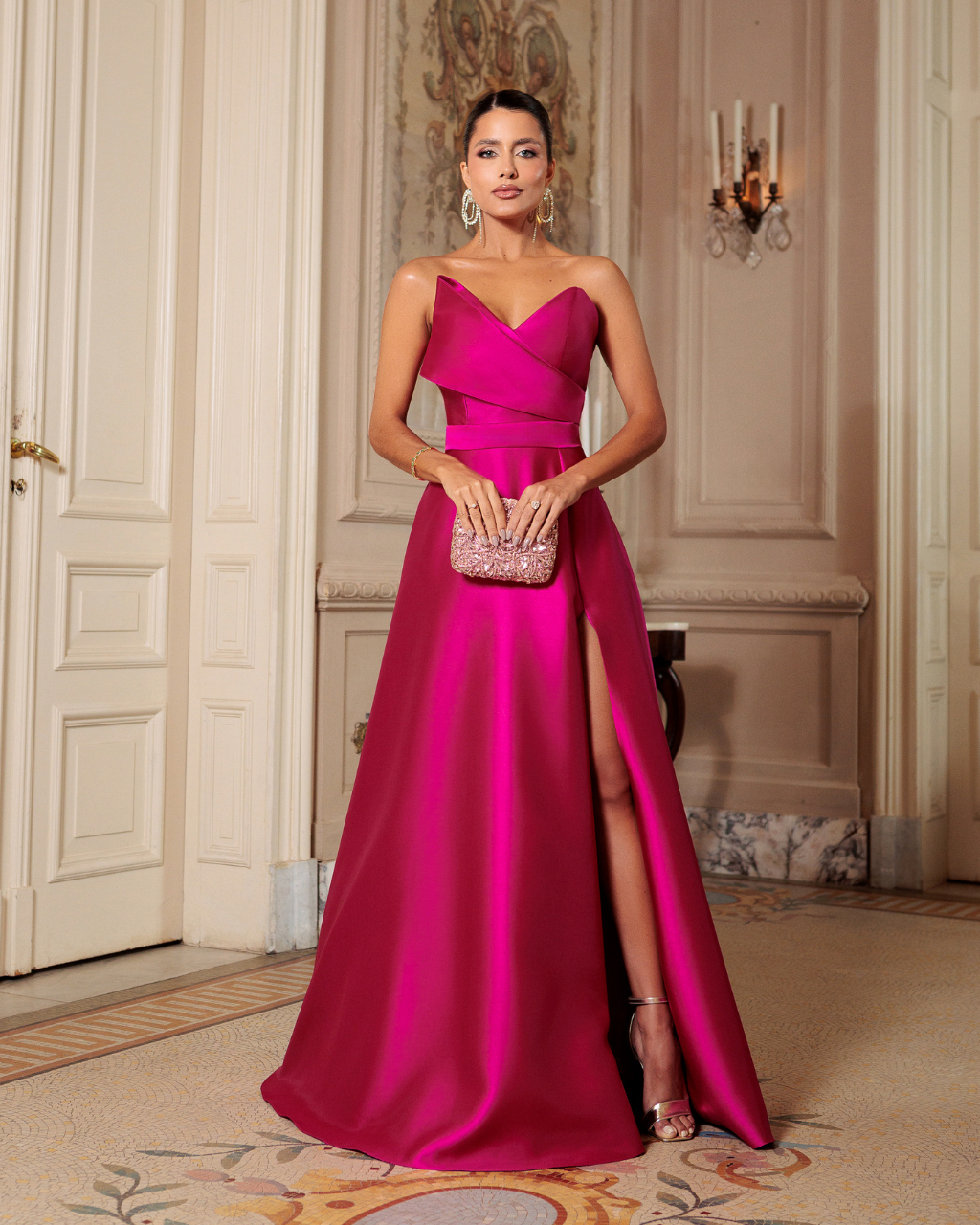 Vestido Zibeline Ref. 048383 - FUCSIA