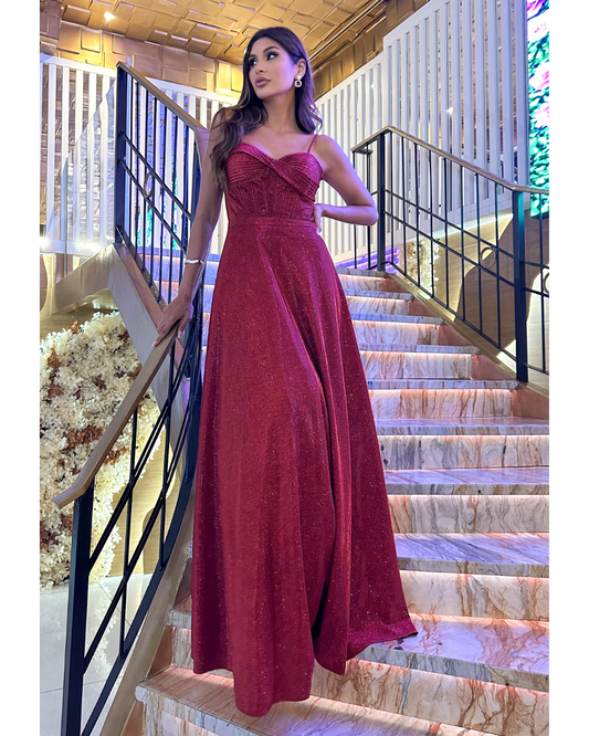 Vestido Longo Ref. 047915 - MARSALA
