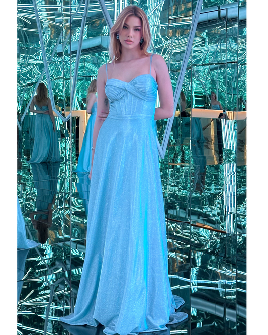 Vestido Longo Ref. 047915 - AZUL SERENITY