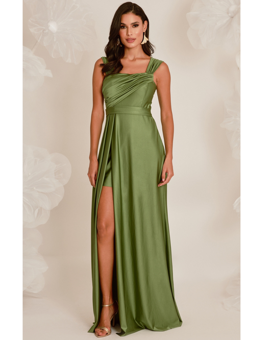 Vestido Longo Ref. 048468 - VERDE OLIVA