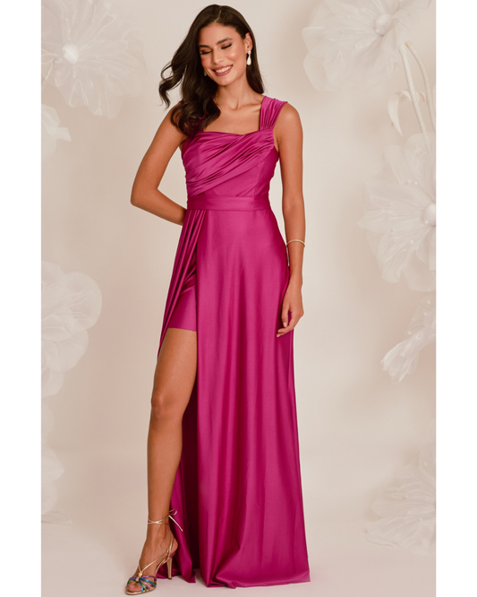 Vestido Longo Ref. 048468 - FUCSIA
