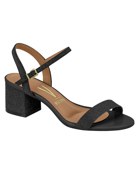 Sandália Glitter Ref. 041651 - PRETO