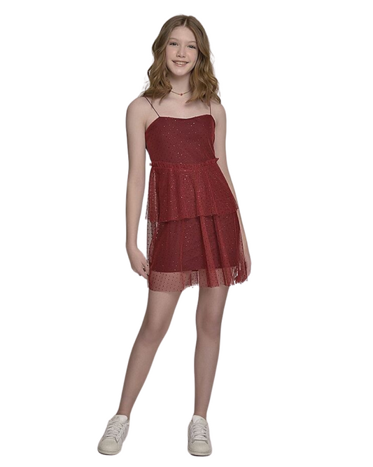 Vestido Tule Ref. 046281 - MARSALA