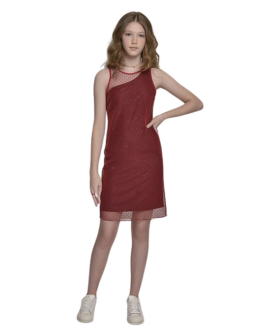 Vestido Tule Ref. 046379 - MARSALA