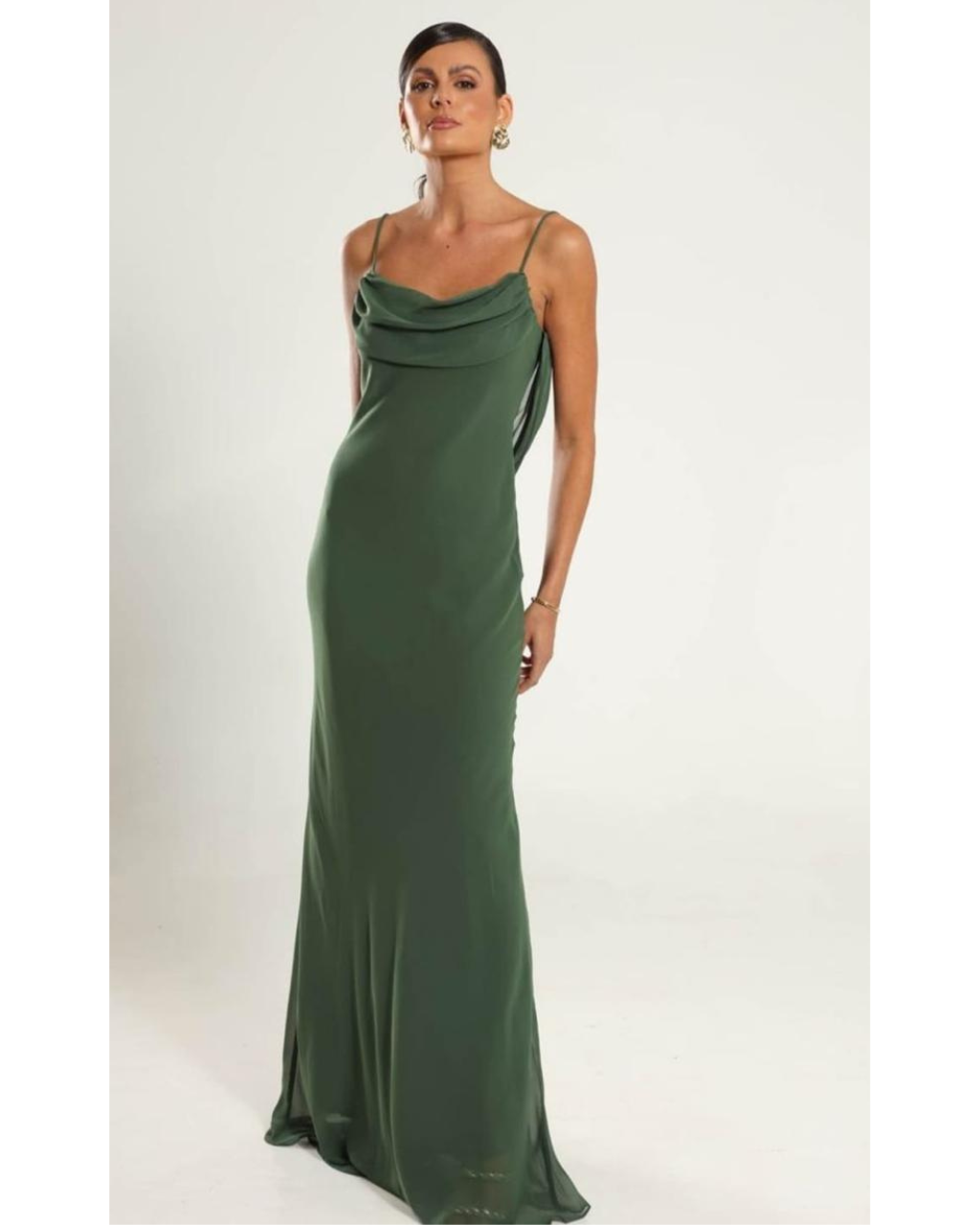 Vestido Longo Ref. 048059 - VERDE OLIVA
