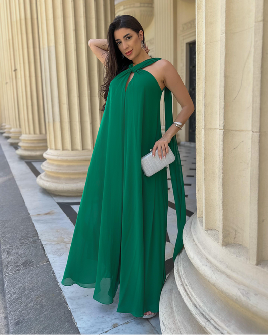 Vestido Longo Ref. 048143 - VERDE BANDEIRA