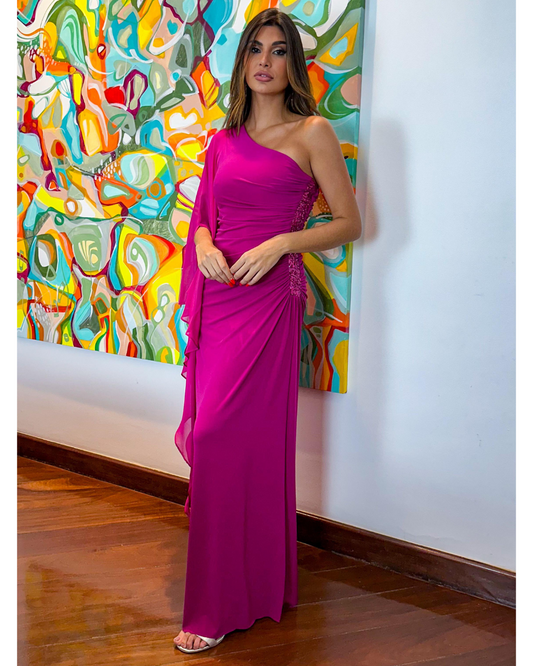 Vestido Longo Ref. 048141 - FUCSIA