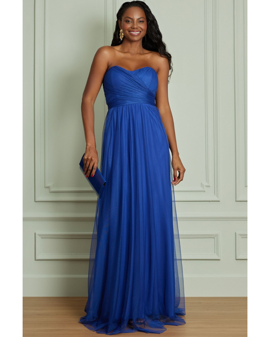 Vestido Tule Ref. 046915 - AZUL ROYAL