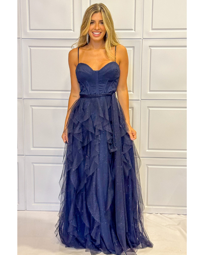 Vestido Longo Ref. 047244 - MARINHO