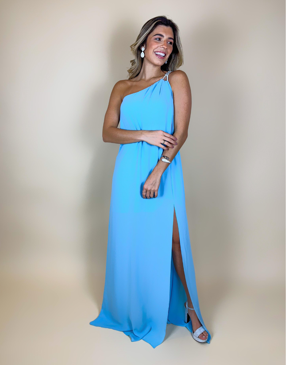Vestido Longo Ref. 047902 - AZUL SERENITY