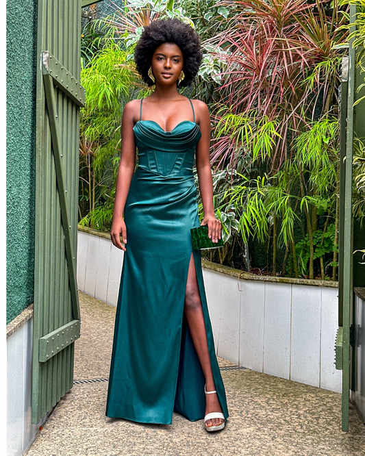 Vestido Longo Ref. 047332 - VERDE MUSGO
