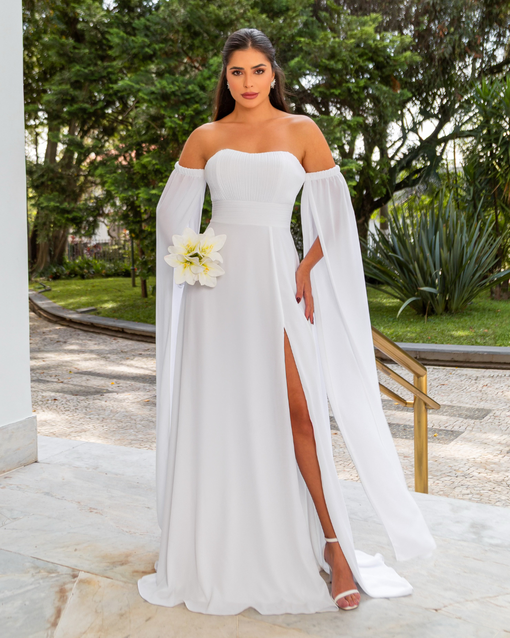 Vestido Longo Ref. 048830 - BRANCO