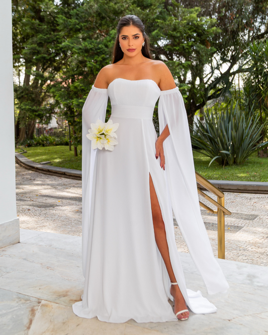 Vestido Longo Ref. 048830 - BRANCO
