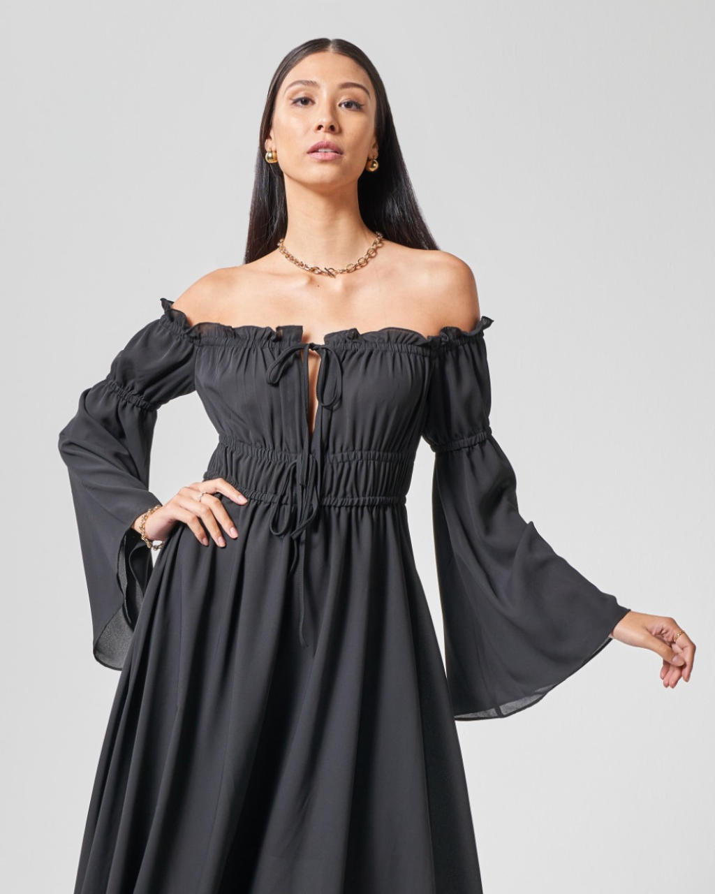 Vestido LOngo Ref. 046056 - PRETO