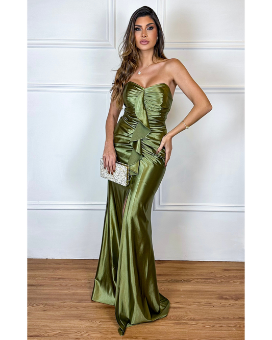 Vestido Prada Ref. 048955 - VERDE OLIVA