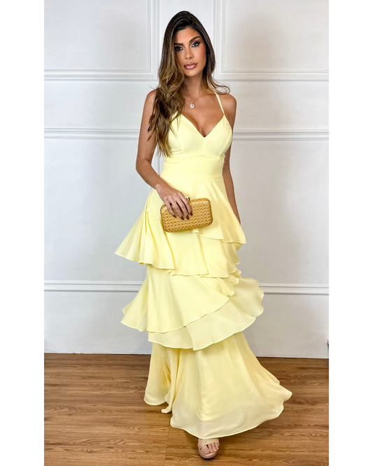 Vestido Longo Ref. 048953 - AMARELO