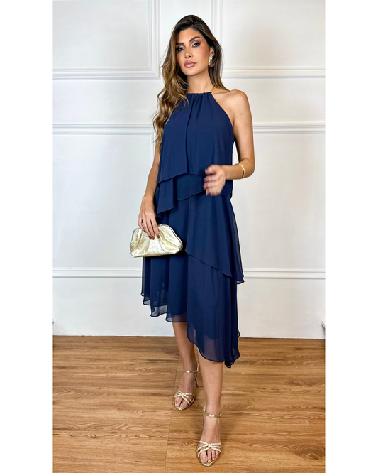 Vestido Midi Ref. 048952 - MARINHO