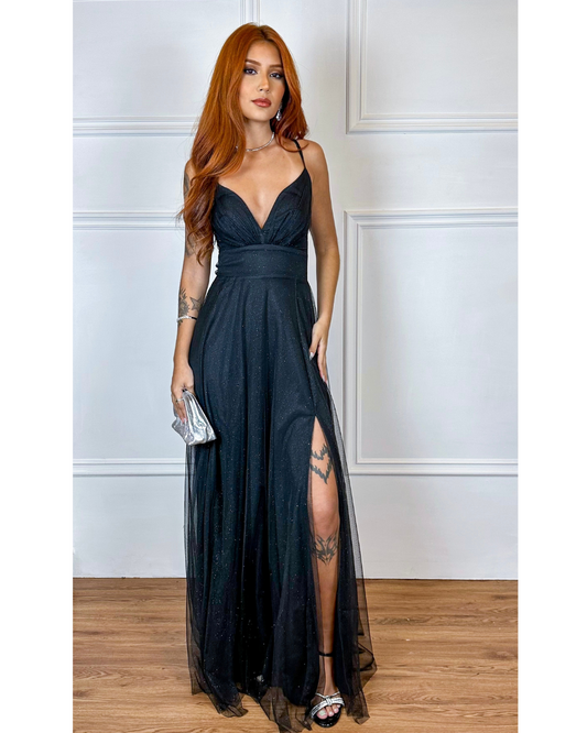 Vestido Longo Ref. 047298 - PRETO