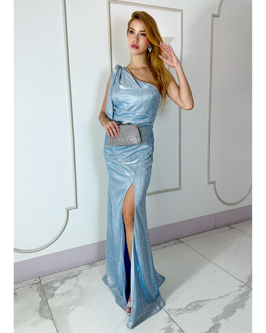 Vestido Longo Ref. 048234 - AZUL SERENITY