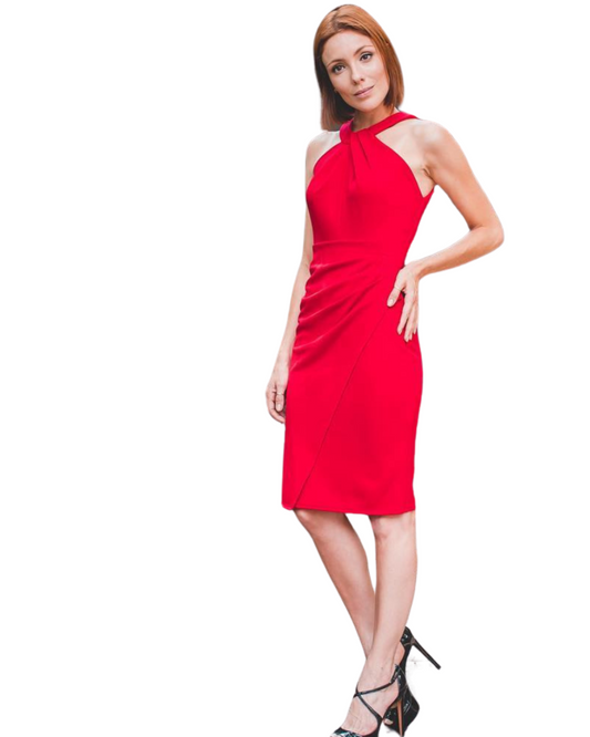 Vestido Crepe Ref. 042592 - VERMELHO