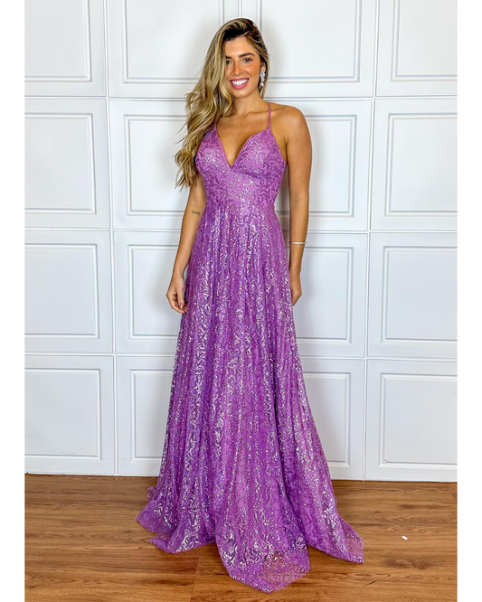 Vestido Longo Ref. 047151 - LILAS