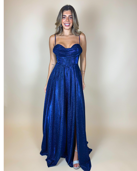 Vestido Longo Ref. 047964 - MARINHO