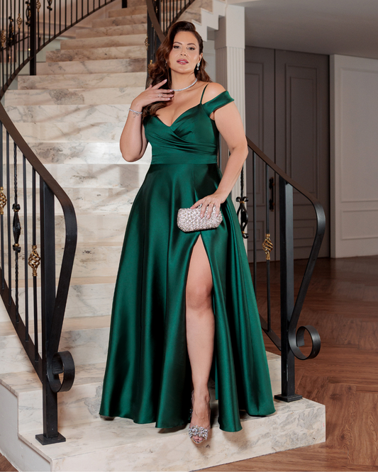 Vestido Zibeline Ref. 048454 - VERDE ESMERALDA